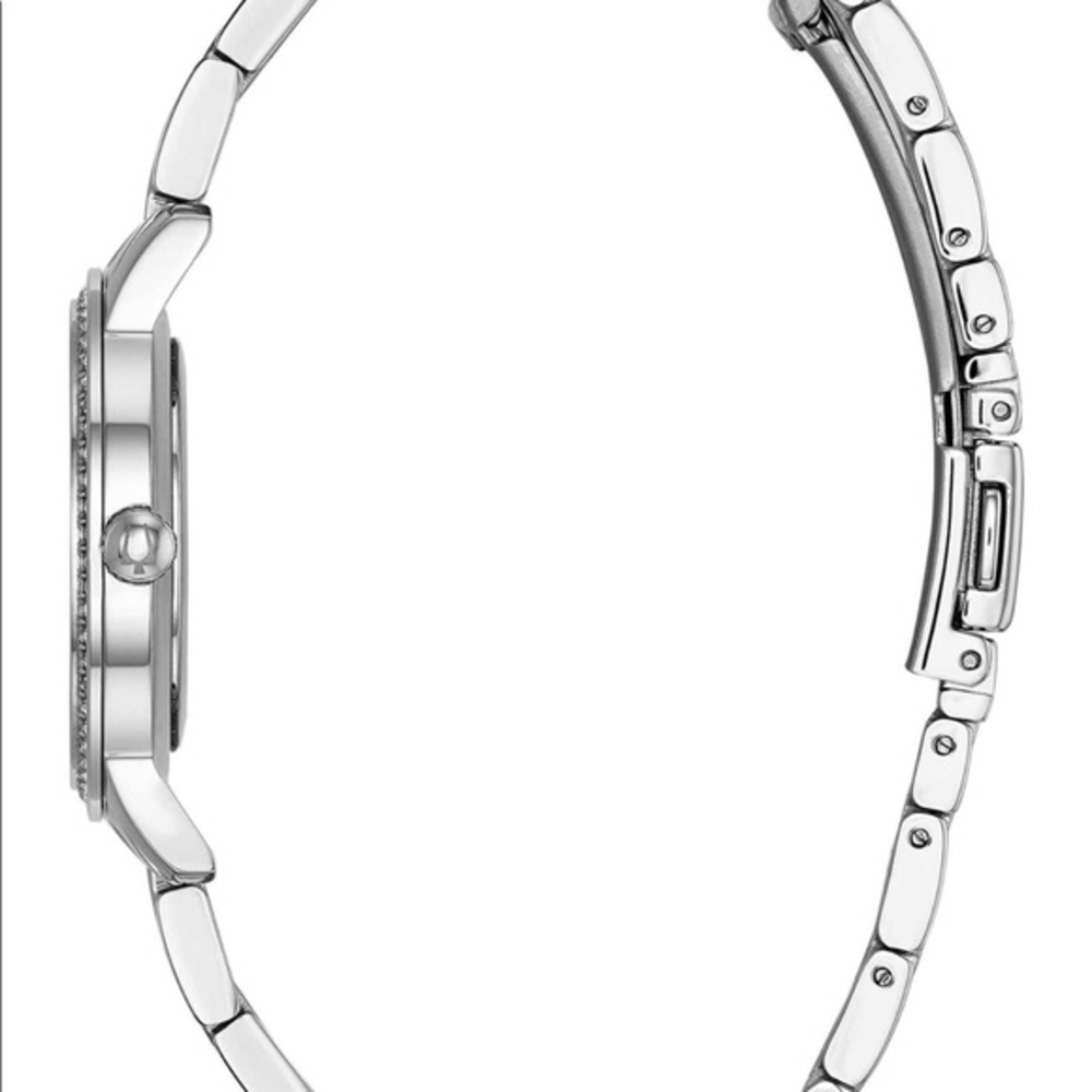 NWT Bulova Swarowski Watch, Necklace, Earring Set - Picture 4 of 10